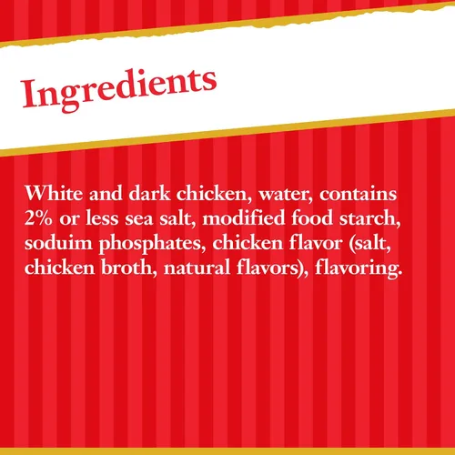 Vista 12 de Hormel Pechuga de pollo prémium en agua con carne de costilla, 98% libre de grasa, latas de 5 onzas (paquete de 12)
