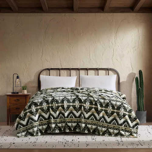 Vista 12 de Wrangler - Manta individual, ropa de cama de felpa estampada suave para Rojo azteca