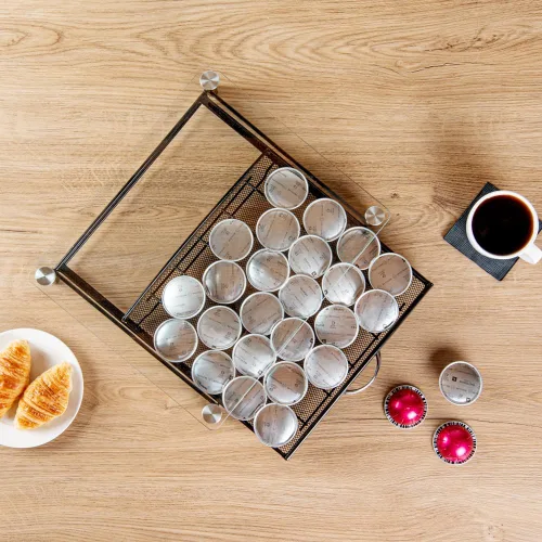 Vista 7 de Restaurantware Restpresso - Cajón para cápsulas de café de 14.4 x 12.3 x 2.8 pulgadas, 1 cajón de cápsulas de alta resistencia, capacidad para 36