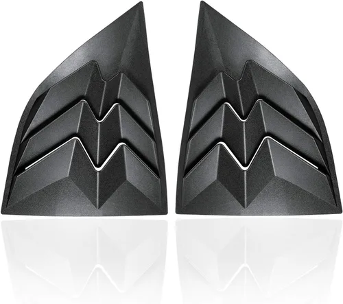 Vista 9 de 3 rejillas de ventana trasera y lateral para Dodge Challenger 2008 2009 2010 2011 2012 2013 2014 2015 2016 2017 2018 2019 2020 2021 ABS cubierta