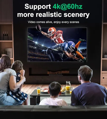 Vista 5 de Interruptor HDMI 4 K a 60 Hz, interruptor HDMI bidireccional de aluminio GANA 2 en 1 salida, concentrador HDMI manual compatible con HD compatible