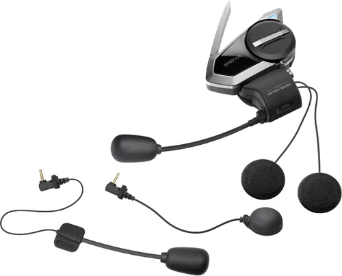 Vista 6 de Sena Harman Kardon - Auriculares Bluetooth de comunicación para motocicleta 50S con sonido de Harman Kardon, sistema de intercomunicación de malla