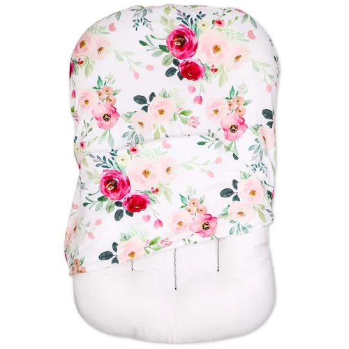 TANOFAR Funda para tumbona de bebé, funda para tumbona recién nacida para niñas, funda extraíble para nido, suave y cómoda, lavable a máquina, flor
