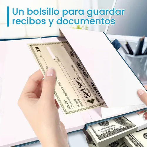 Vista 5 de Registros de cheques para chequera personal, registro Blugool de cheques con registros de cheques y transacciones, libro de registro de contabilidad