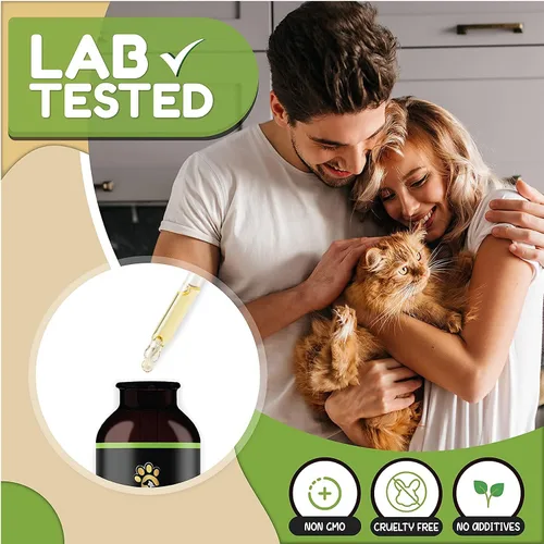 Vista 8 de Billion Pets - Aceite de cáñamo para perros y gatos - Ayuda con la ansiedad, dolor, estrés, sueño, artritis, alivio de convulsiones - Soporte
