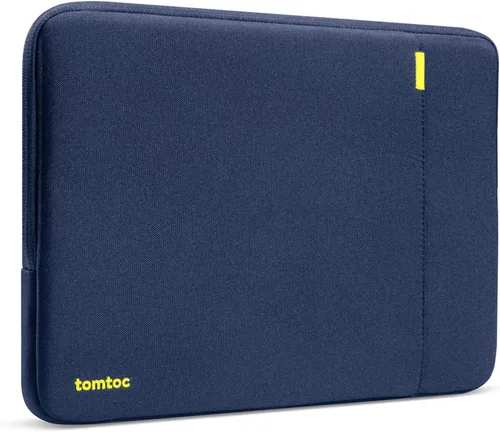 Vista 15 de Funda protectora Tomtoc 360° para MaaBook Air / MacBook Pro Retina de 13-13.3 pulgadas/iPad Pro de 12.9 pulgadas, Negro/Azul