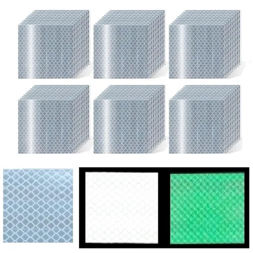 Vista 143 de Adhesivos reflectantes reflectantes de 1 pulgada de diámetro, reflector, impermeable, cinta adhesiva de advertencia de alta visibilidad