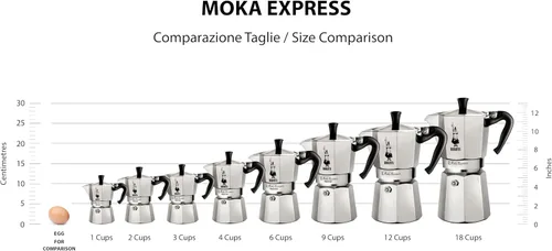 Vista 8 de Bialetti Moka Express Cafetera de espresso con filtro sobre mesada, Plateado