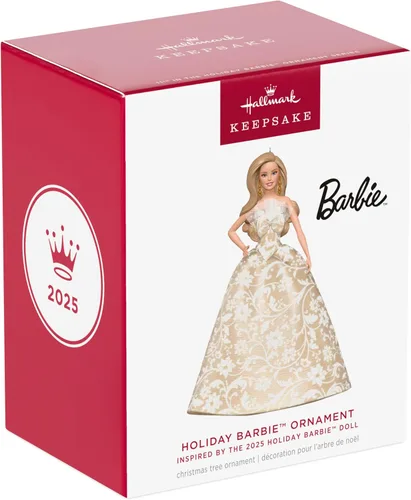 Vista 8 de Hallmark Keepsake Adorno navideño de recuerdo 2024, Barbie de vacaciones 2024, Regalos para ella