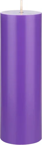Vista 10 de Mega Candles 1 vela de pilar negra sólida sin perfume, vertida a mano, vela de cera de alta calidad de 2 x 6 pulgadas, decoración del hogar, spas