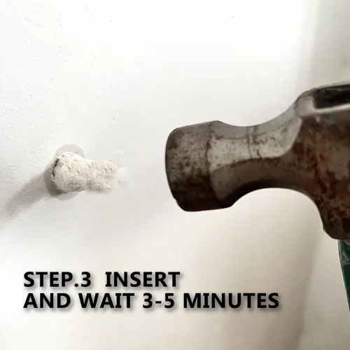 Vista 5 de Paquete de 20 paquetes de reparación de anclaje de mampostería para paneles de yeso, relleno de parche de orificio de pared resistente, se adapta a