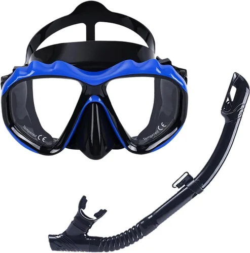 +2.0 a +5.0 Máscara de buceo hipermetropía con lentes de vidrio templado, equipo para hombres y mujeres