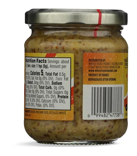 Vista 2 de Whole Foods Market, Mostaza Dijon molida gruesa, 7.06 onzas