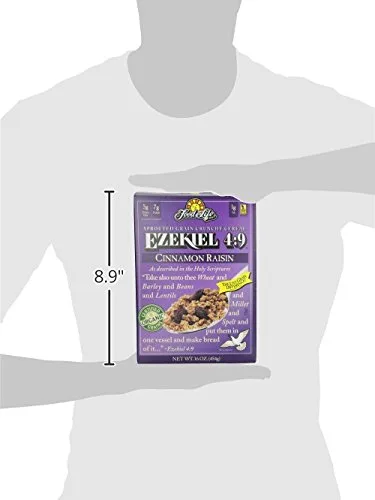 Vista 7 de Food for Life Ezekiel 49 Cereal orgánico de grano germinado pasas de canela 16 onzas