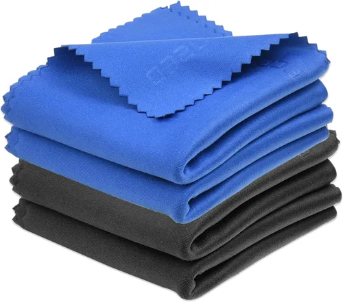 Vista 11 de Eco-Fused Paño de limpieza de microfibra, paño de microfibra de 5.5 x 3 pulgadas, paquete de 18 toallitas de limpieza de lentes, paño de limpieza