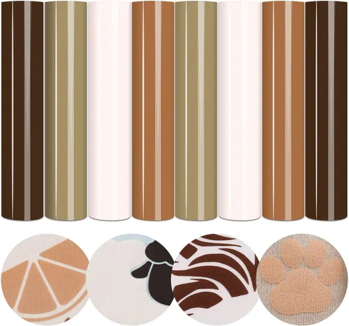 Vista 7 de Tintnut Vinilo de transferencia de calor Puff - 18 hojas 12 x 10 pulgadas 3D espumante HTV vinilo para planchar sobre camisetas DIY compatible