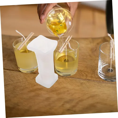 Vista 4 de Anneome Molde de vela de silicona, moldes para velas, molde de yeso, molde de silicona, molde de fundición de jabón creativo, moldes de velas