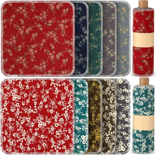 Vista 29 de Redbaker 50 piezas de toallas de papel reutilizables paños de algodón lavables sin papel toallitas absorbentes para inodoro toallas de papel