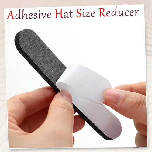 Vista 5 de Outus 23 piezas de cinta reductora de tamaño de sombrero, inserto de espuma, rollo de cinta reductora autoadhesiva (negro)