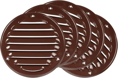 Vista 12 de Cubierta para salida de ventilación – Ventilación redonda de Soffit – Rejilla de ventilación – Cubierta de rejilla – Malla mosquitera integrada