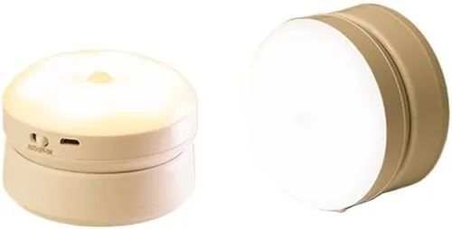 Vista 4 de sensor de luz interior Lámpara Led De Pared Magnética Con Sensor De Movimiento PIR, Luz Nocturna Giratoria De 360 , Recargable, Encendidoapagado