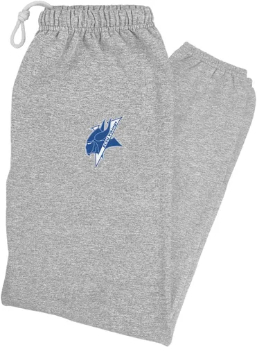 Vista 346 de LOGOVISION Pantalones deportivos, jogger para hombre con logotipo primario colegial, colección Heather atlética