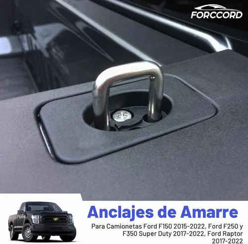 Vista 2 de Paquete de 2 anclajes de amarre para Ford F-150 2015-2026