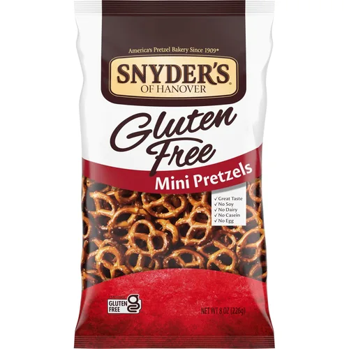 Snyder's of Hanover, Mini pretzels sin gluten, bolsa de 8 onzas