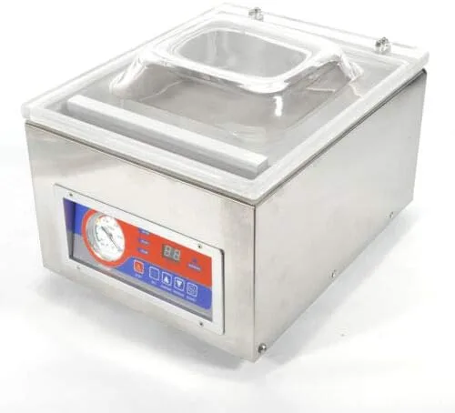 Máquina de envasado de sellado al vacío Máquina de sellado al vacío de conservador de alimentos de carne digital comercial Máquina selladora