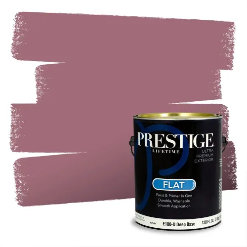 Vista 339 de Prestige Paints Pintura exterior e imprimación en uno, 1 galón, plano, coincidencia comparable de Valspar* Amber Rose*