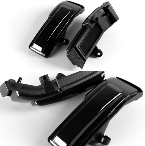 Vista 5 de Q1-TECH, lente ahumada dinámica ámbar LED espejo lateral luz intermitente compatible con Ford F-150 2015 - 2020, 2016 2017 2018 2019, luces LED