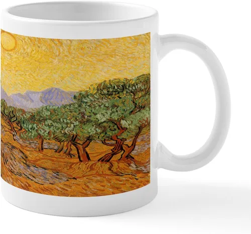 Vista 38 de CafePress Irises By Vincent Van Gogh Taza de café de cerámica de 11 oz (11.0 fl oz)