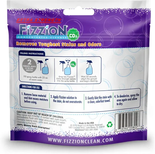 Vista 2 de Fizzion Pet Stain and Odor Extra Strength Eliminator (10 Tablets, Extra Strength)