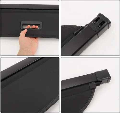 Vista 3 de D-Lumina Cubierta de Carga - Compatible con Toyota 4Runner 2010-2021 2022 2023 2024 - Cubiertas de Seguridad Retráctiles para Maletero de Equipaje