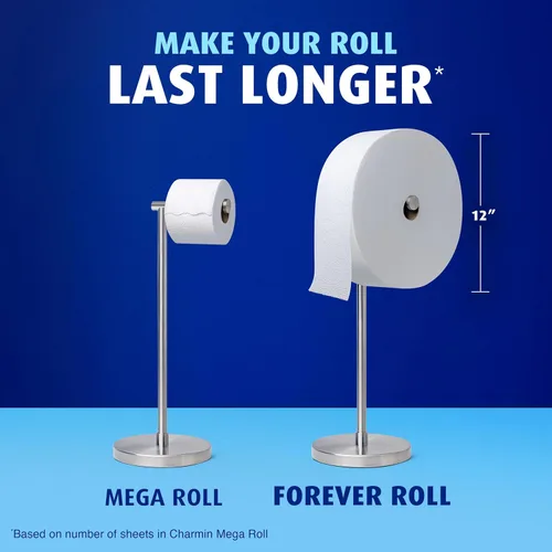 Vista 11 de Charmin Papel higiénico ultra suave, 3 rollos de repuesto Forever Rolls, 2 capas de papel de baño, 3 rollos