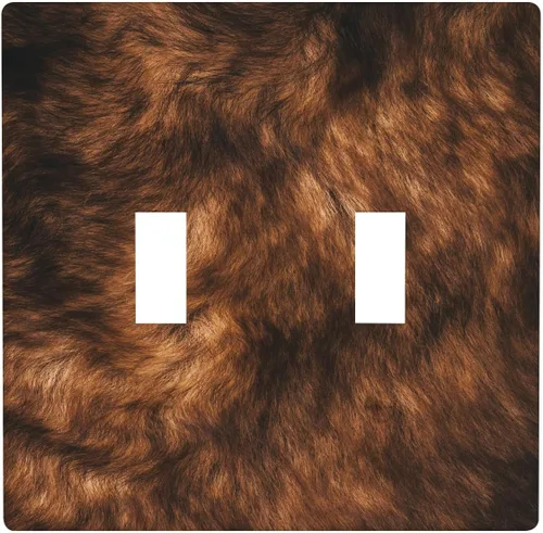 Vista 21 de Placa de interruptor de luz de 3 cuadrillas de piel de vacuno, placa frontal eléctrica de triple palanca para baño, cocina, dormitorio, habitación