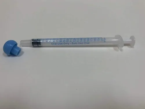 Vista 5 de Easy Glide Jeringa oral de 0.0 fl oz y 1 cc, tapas incluidas, ideal para medicina oral y cuidado del hogar, 100