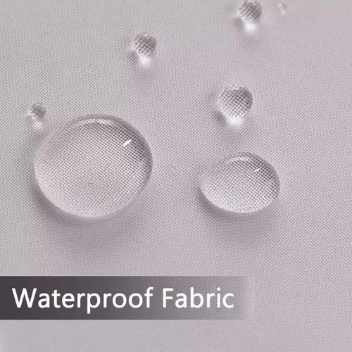 Vista 42 de SpaceDresser Cortinas traslúcidas impermeables para patio y exteriores – 2 paneles de cortina transparente con bolsillo para barra para sala