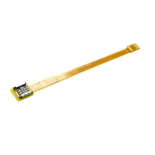 Vista 3 de chenyang Micro SIM Card a Nano SIM Kit macho a hembra Extensión suave plana FPC Cable Extender 3.9 in