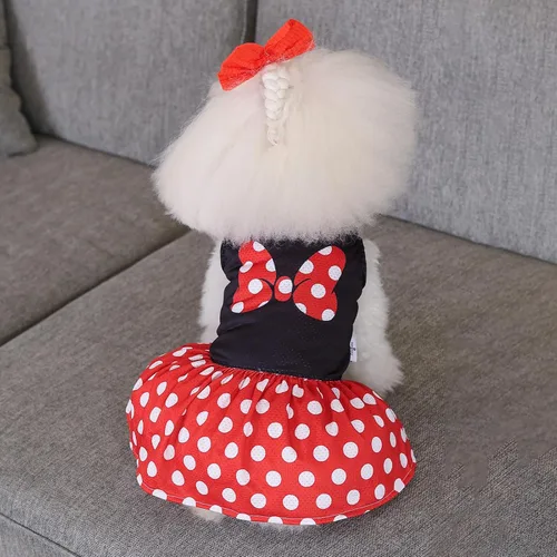Vista 39 de CuteBone Vestido de malla para perro, vestido de Halloween para cachorros, traje de verano para mascotas, moda de verano para perros pequeños, ropa