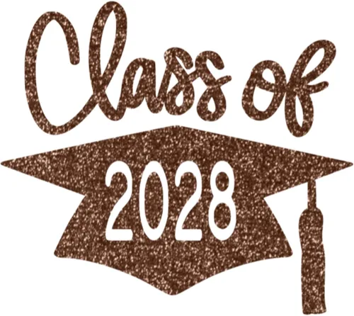 Vista 13 de Class of 2028 Graduation Cap Vinyl Decal, Graduation T Shirt Transfer, DIY Graduate Shirt Patch, Tshirt Sticker, HTV Vinyl Applique, Pick Size Old