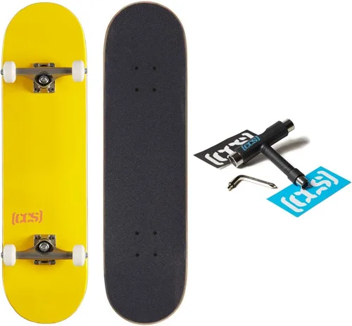 Vista 18 de [CCS] Patineta completa Madera de arce Grado profesional Totalmente montado con herramienta de patinaje y calcomanías Adultos, niños
