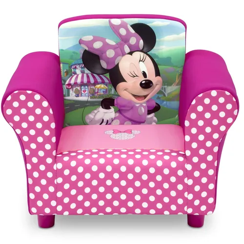Vista 5 de Delta Children Silla tapizada, Nick Jr. Patrulla Canina y silla tapizada, madera, Disney Minnie Mouse