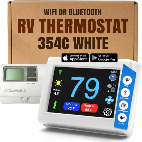 Vista 27 de MICRO-AIR EasyTouch - Termostato digital de repuesto para autocaravana, programable y fiable, habilitado para WiFi y Bluetooth, termostato