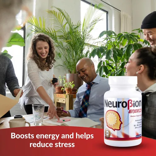 Vista 4 de 60 Cápsulas Neurobion Energy - Aminoácidos Vitamina B1 B2 B6 B12 - Aumenta la Alerta Mental y la Resistencia