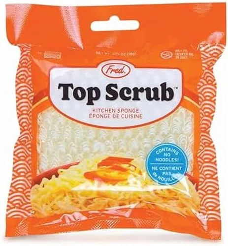 Genuine Fred Top Scrub - Esponja para Ramen, Multicolor