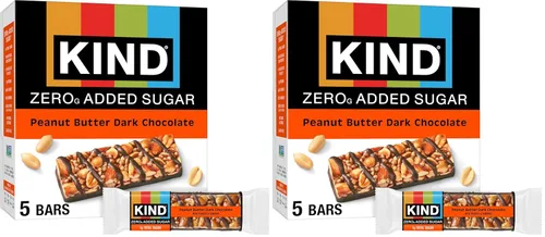 Vista 10 de KIND ZERO Barras sin azúcar añadida, caramelo, almendras y sal marina, aperitivos aptos para keto, libres de gluten, con 5g de proteína, 5