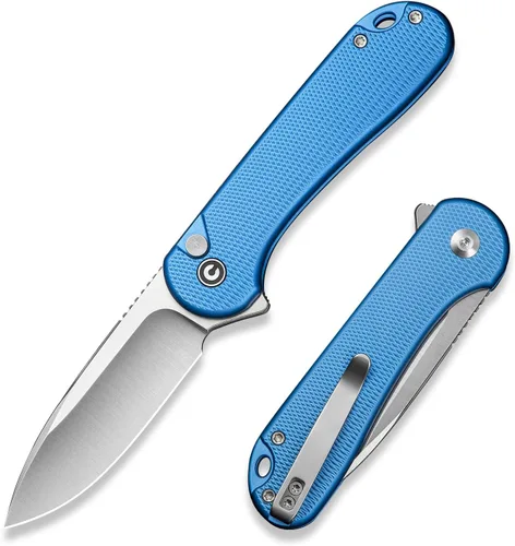 Vista 55 de CIVIVI Elementum II - Navaja de bolsillo plegable, hoja de acero Nitro-V de 2.96 pulgadas, mango G10, cuchillo utilitario con clip de bolsillo