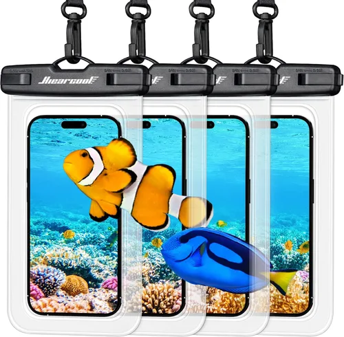 Vista 28 de Hiearcool - Funda impermeable IPX8, universal y compatible con celular iPhone 12, Pro 11, Pro Max, XS, Max, XR, X, 8, 7, Samsung Galaxy S10, S9