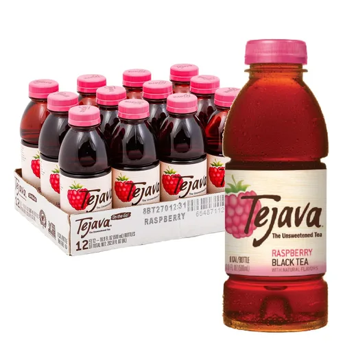 Vista 11 de Tejava Té helado negro con limón, paquete de 6, botellas de PET de 16.9oz, sin azúcar, sin OGM, kosher, sin azúcar ni edulcorantes, sin calorías